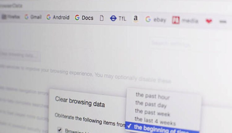 how to clear browser history