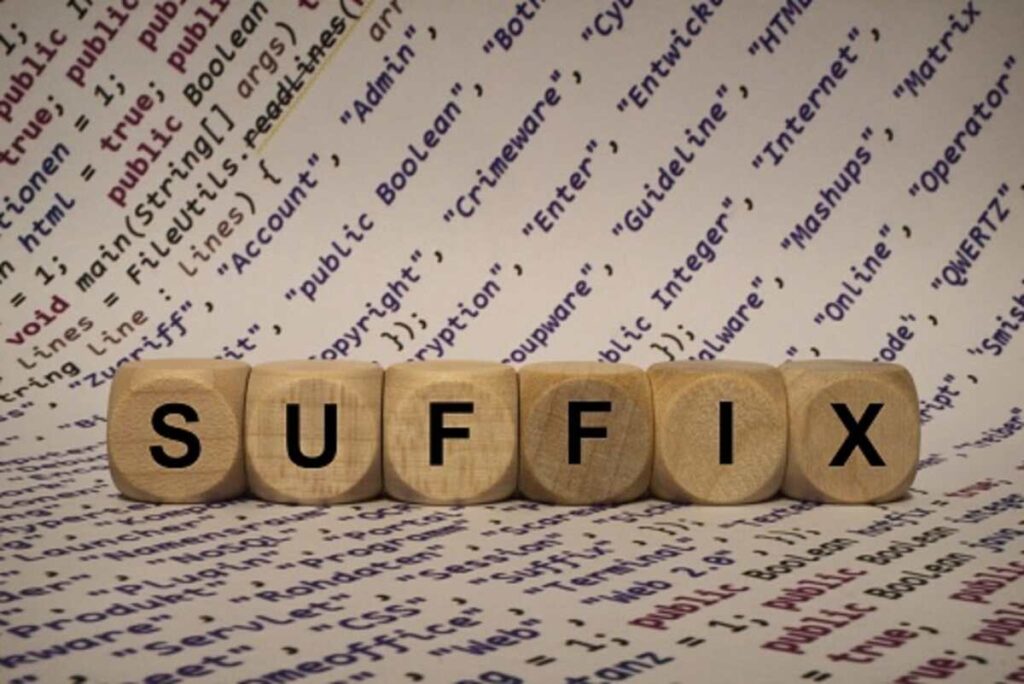 what is a suffix