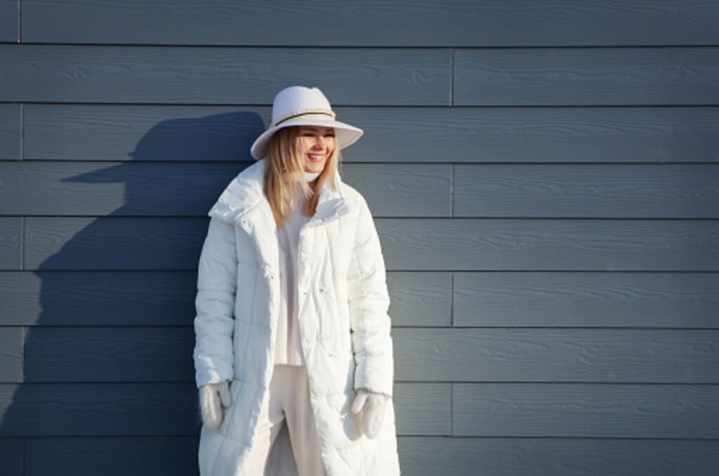 white puffer jacket