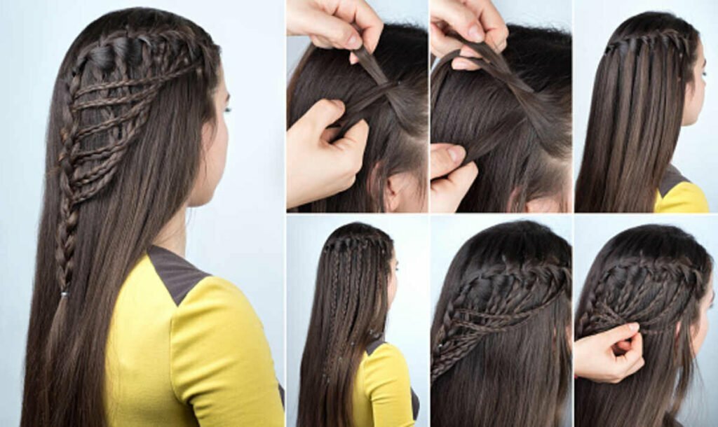waterfall braid tutorial