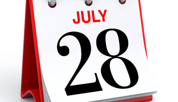 How Many Days Until July 28