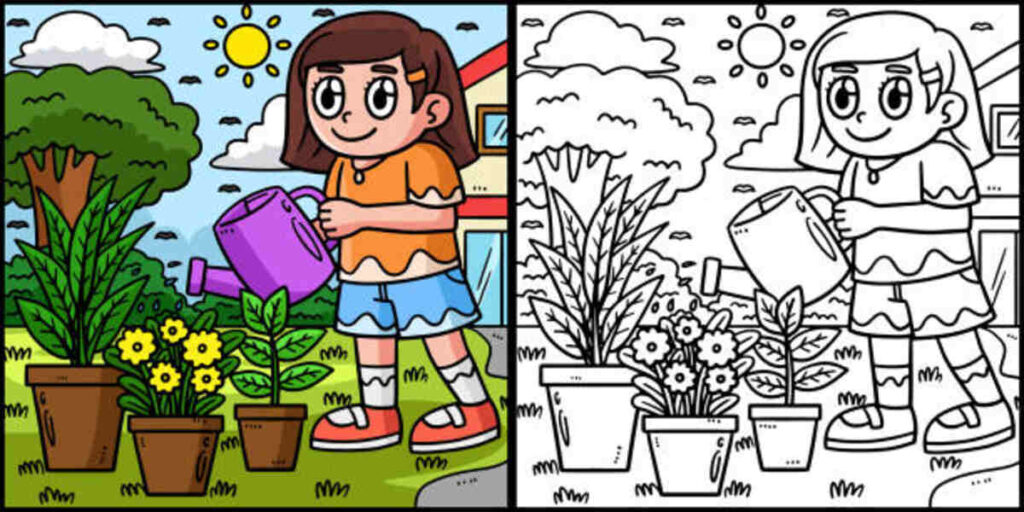 Garden of Banban Coloring Page