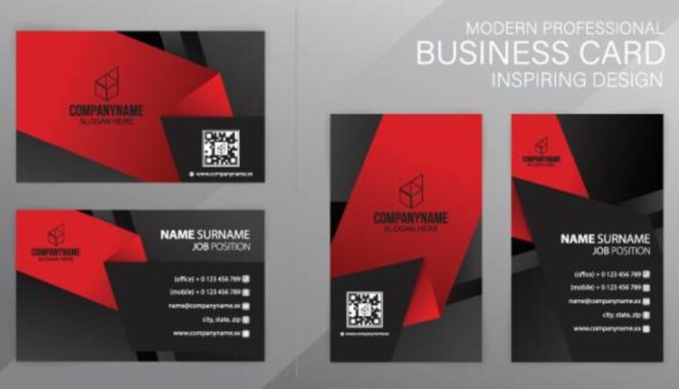 Address on a Business Card