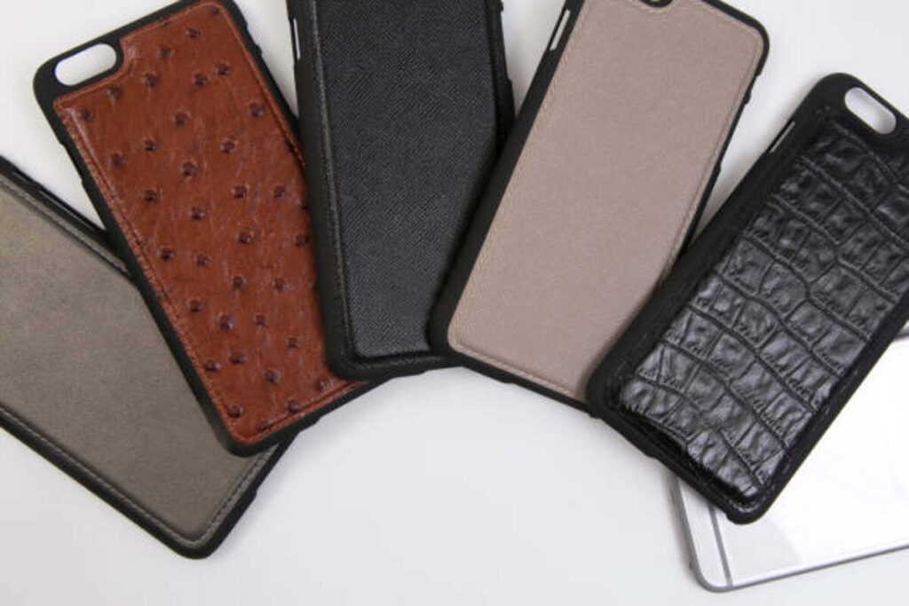 iPhone With a Cowhide Phone Case